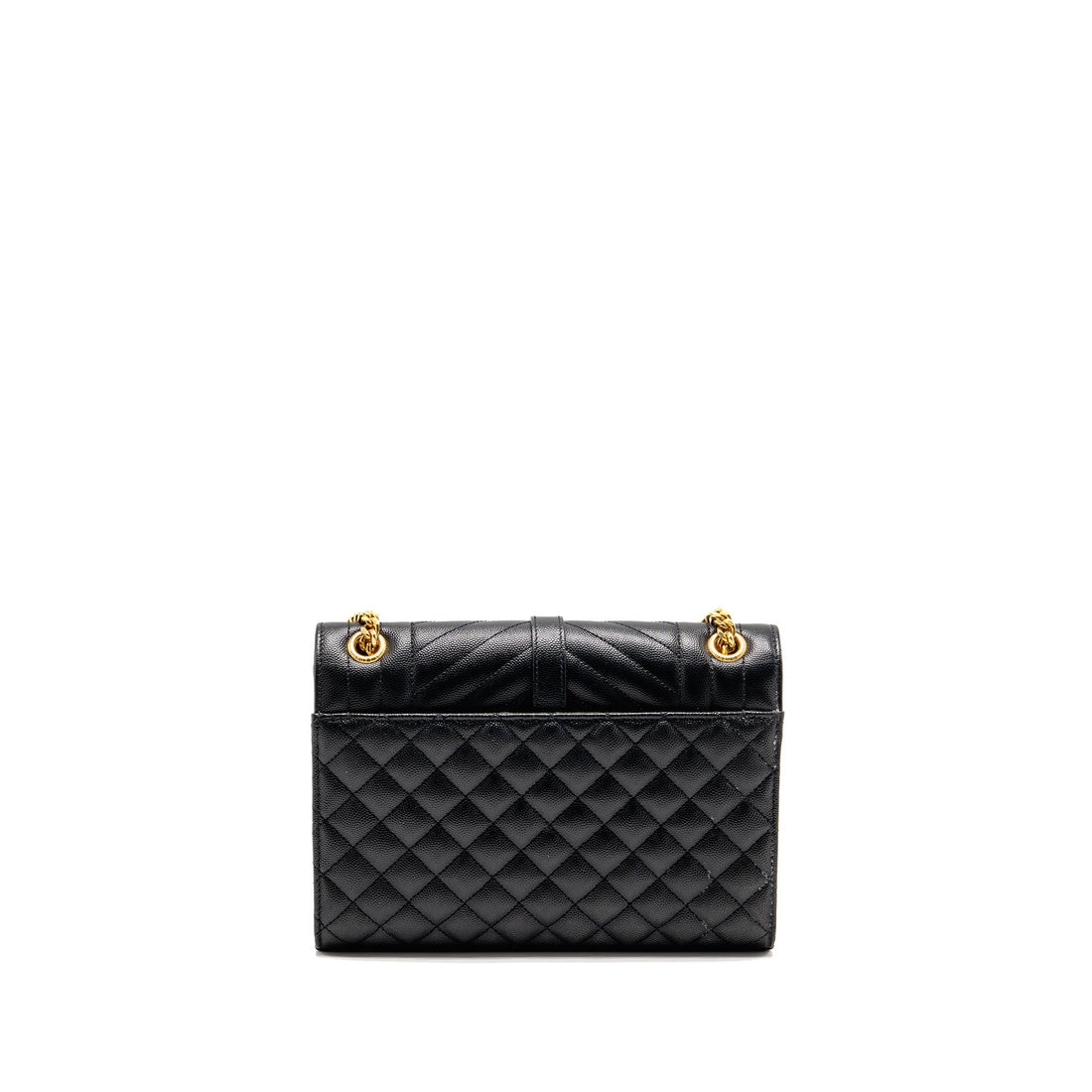 Saint Laurent/YSL Medium Envelope Bag CalBNkin Black GHW