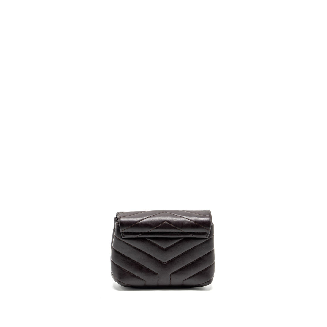 Saint Laurent/YSL Loulou Toy Strap Bag CalBNkin Brown SHW