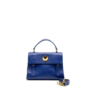 Saint Laurent/YSL M Two Tote Bag CalBNkin Blue GHW