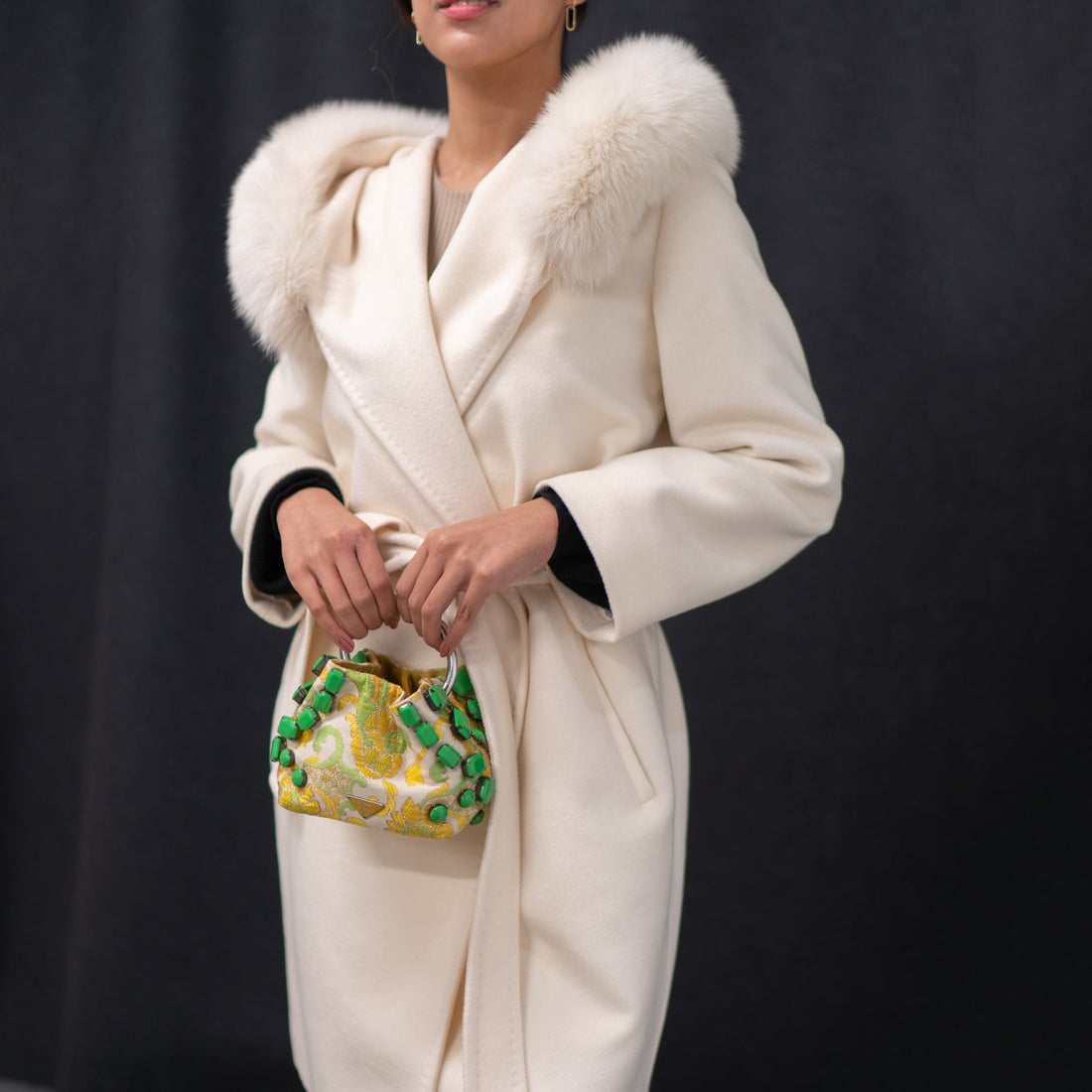 Prada Embroidery handbag