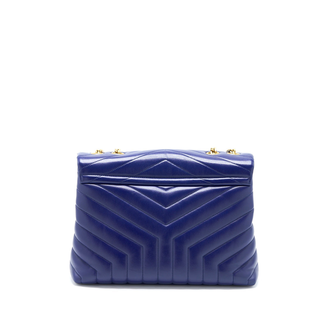 Saint Laurent/YSL Medium Loulou Shoulder Bag CalBNkin Blue GHW