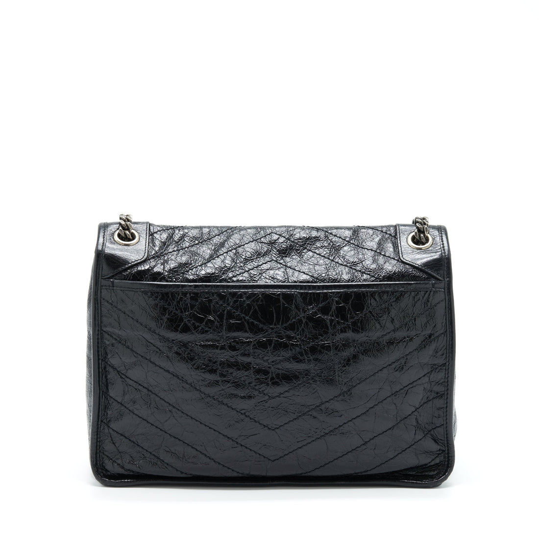Saint Laurent Large Niki Shoulder Bag CalBNkin Black SHW