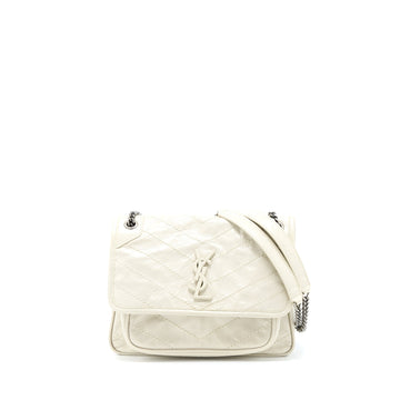 Saint Laurent/ YSL Niki Baby Chain Bag In Crinkled  Leather