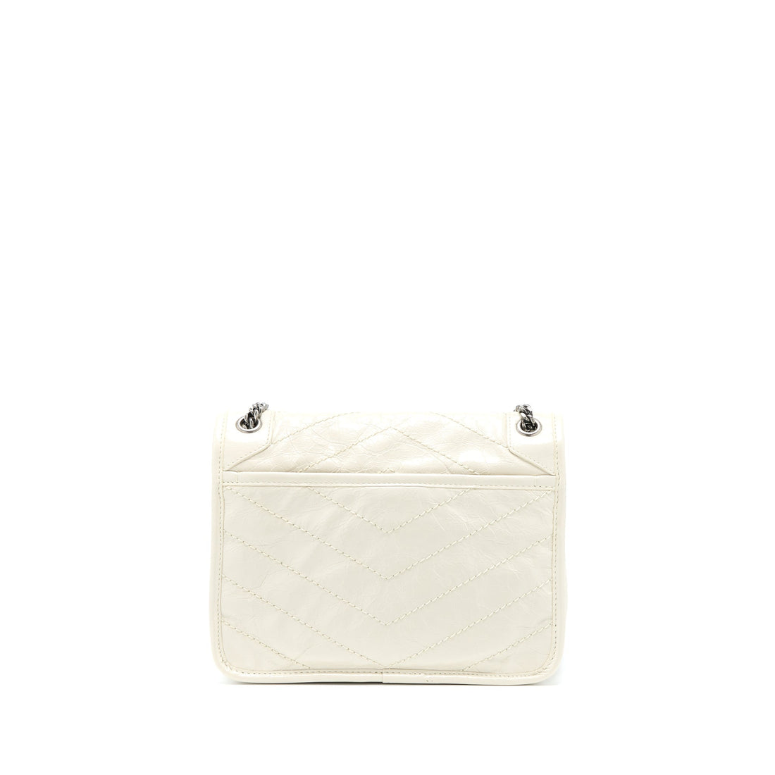 Saint Laurent/ YSL Niki Baby Chain Bag In Crinkled  Leather