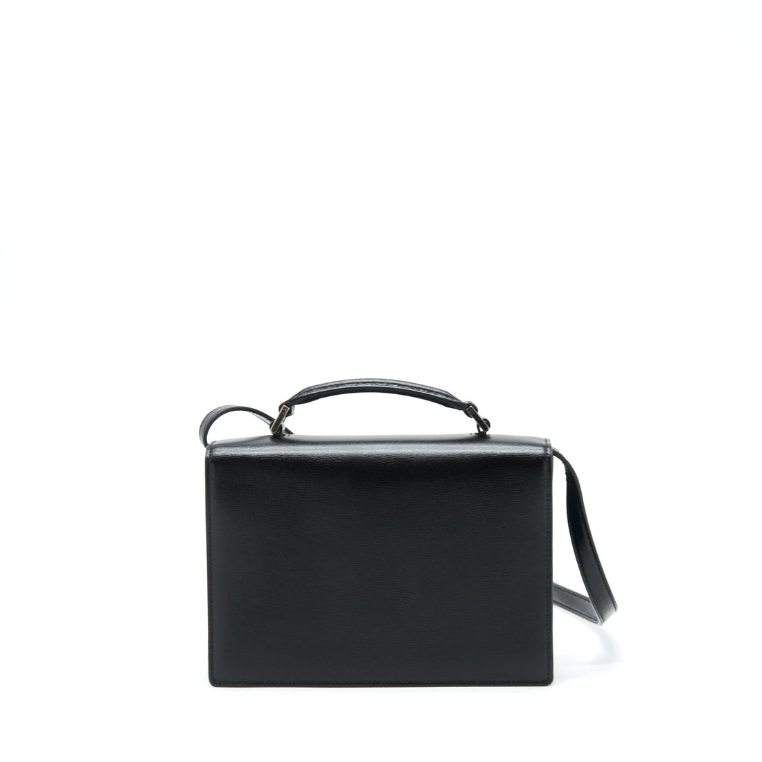 Saint Laurent/YSL Bellachasse CalBNkin Black Ruthenium Sliver Hardware