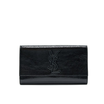 YSL New 1:1 Rep LEATHER CLUTCH BLACK