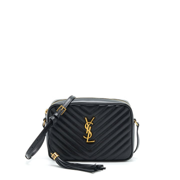 Saint Laurent/YSL Lou Camera Bag CalBNkin Black GHW