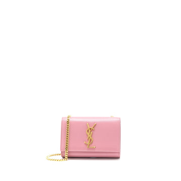Saint Laurent Mini Kate Bag Grained CalBNkin Pink GHW