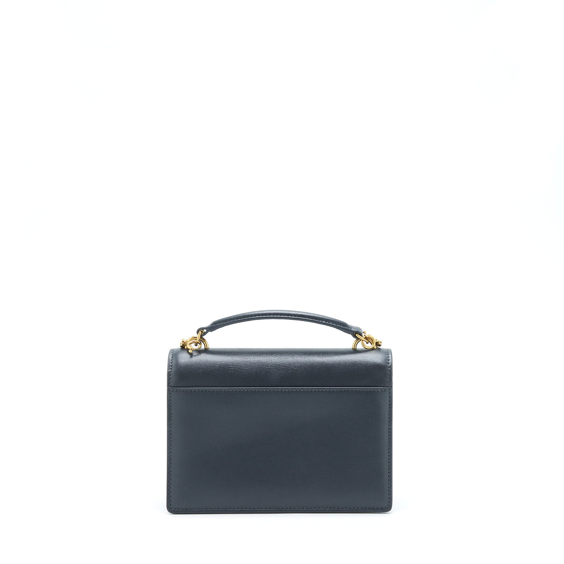Saint Laurent Sunset Chain Wallet CalBNkin Noir GHW