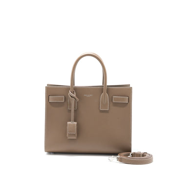 Saint Laurent Sac De Jour CalBNkin Taupe SHW