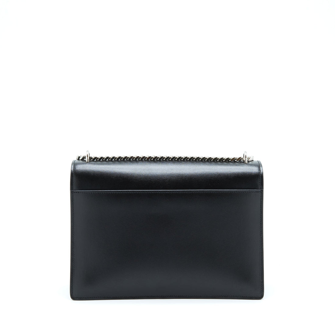 Saint Laurent/YSL Medium Sunset Bag CalBNkin Black SHW