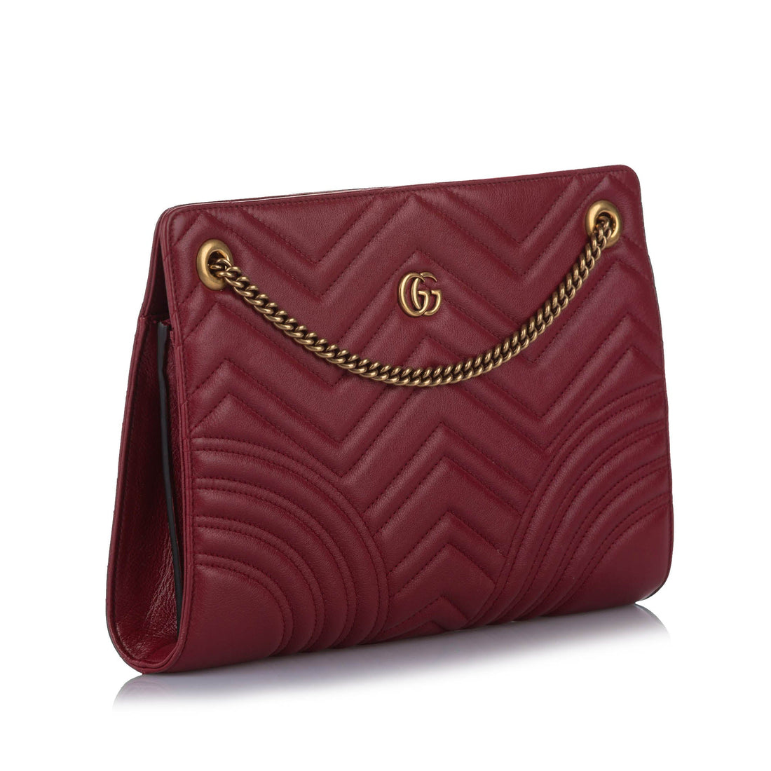 Gucci GG Marmont Leather Crossbody Bag Red