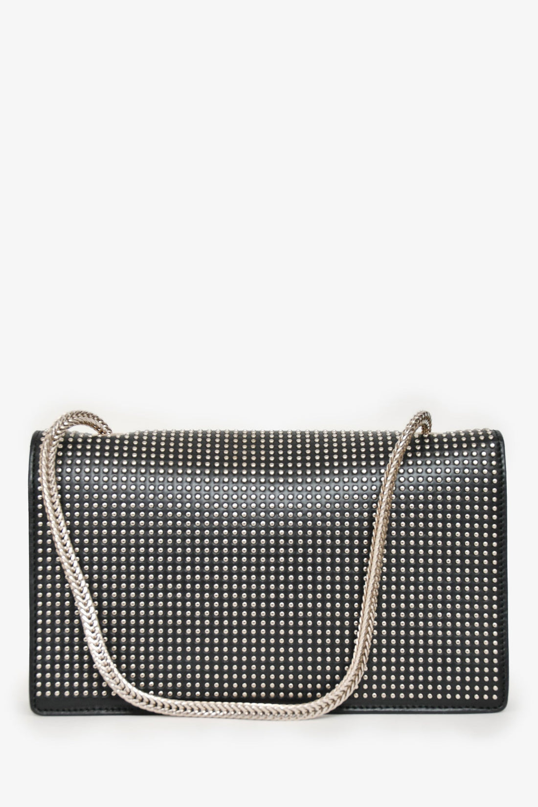 Saint Laurent Black Leather Studded Small Betty Crossbody (As Is)