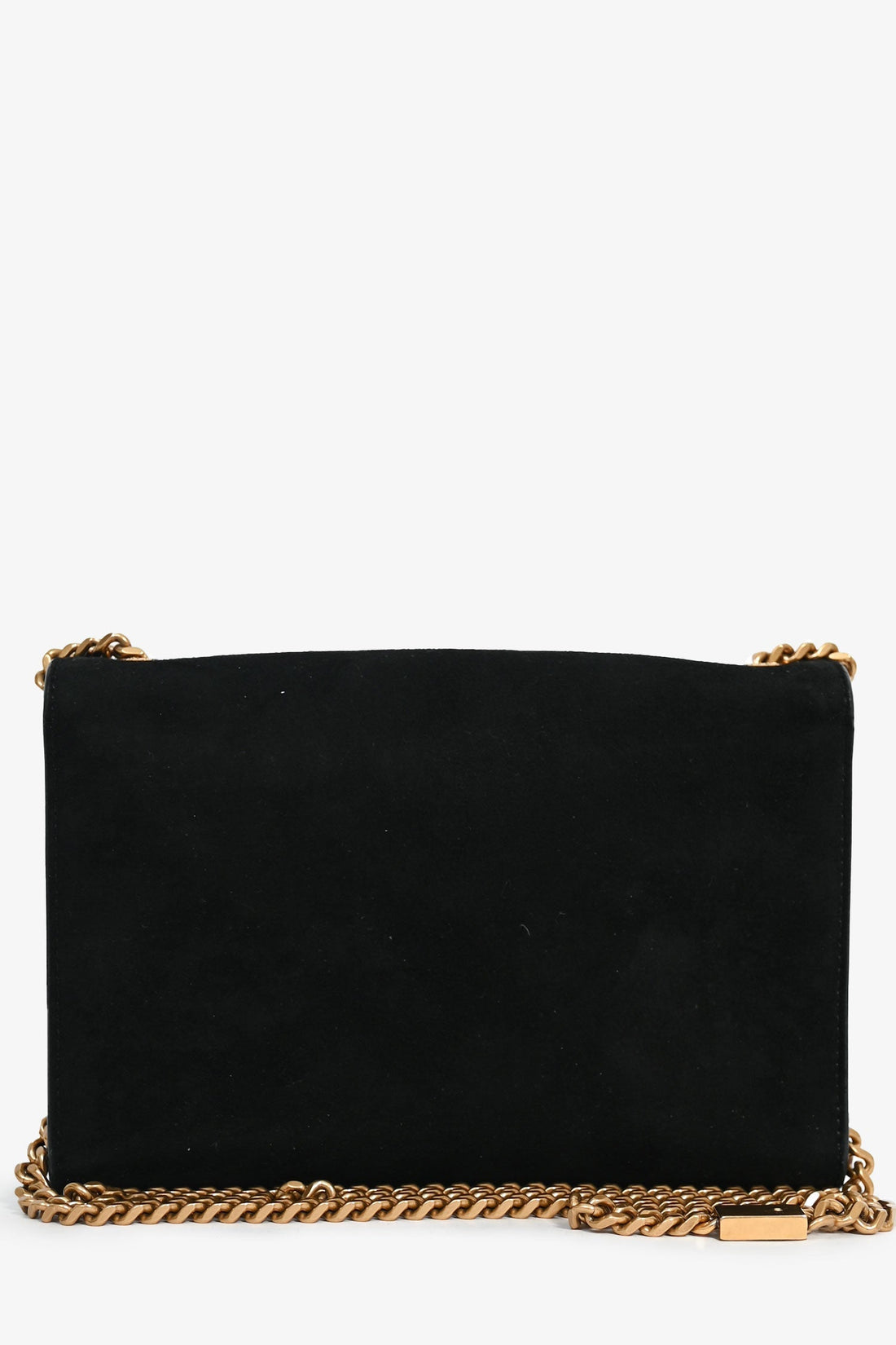 Saint Laurent 2018 Black Suede Glitter Heart Fireworks Print Kate Bag