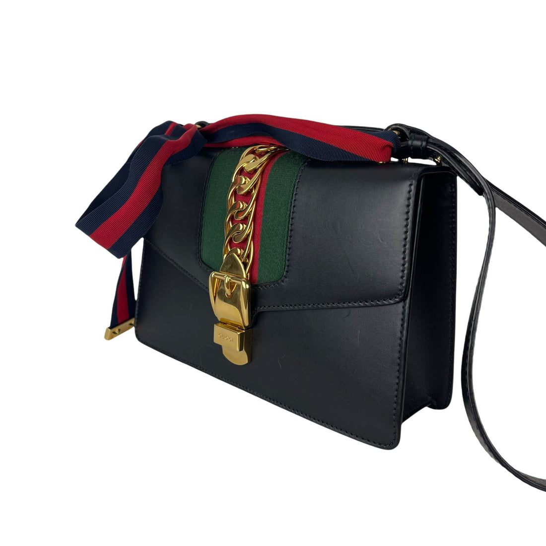 Gucci Sylvie Small Leather Black GHW
