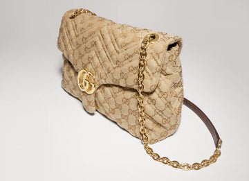 Gucci Marmont Variation sand and brown GG canvas Shoulder Bag
